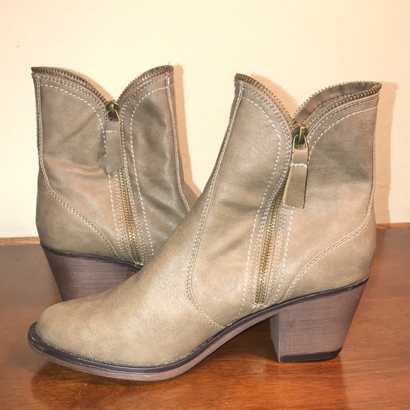 Charming Charlie Zip-up Boots, Light Brown, Women’s Sz 8, NWT! - Picture 9 of 14